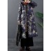 Fitted Purple Pockets thick Duck Down Winter down coat